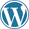 WordPress icon representing custom website design and development services.