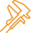 icon of calipers to measure